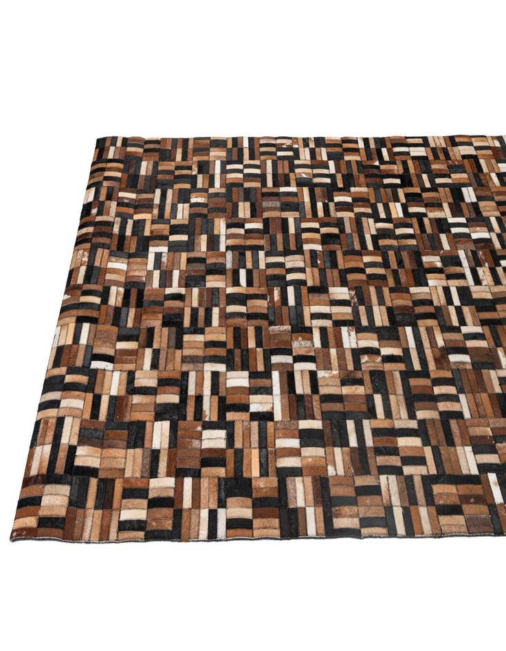 Detail image of 4' 11 x 8' 1 Cowhide - Patchwork Rug