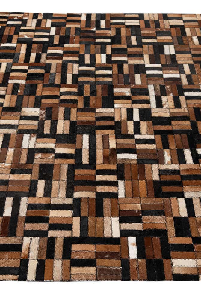 4' 11 x 8' 1 Cowhide - Patchwork Rug