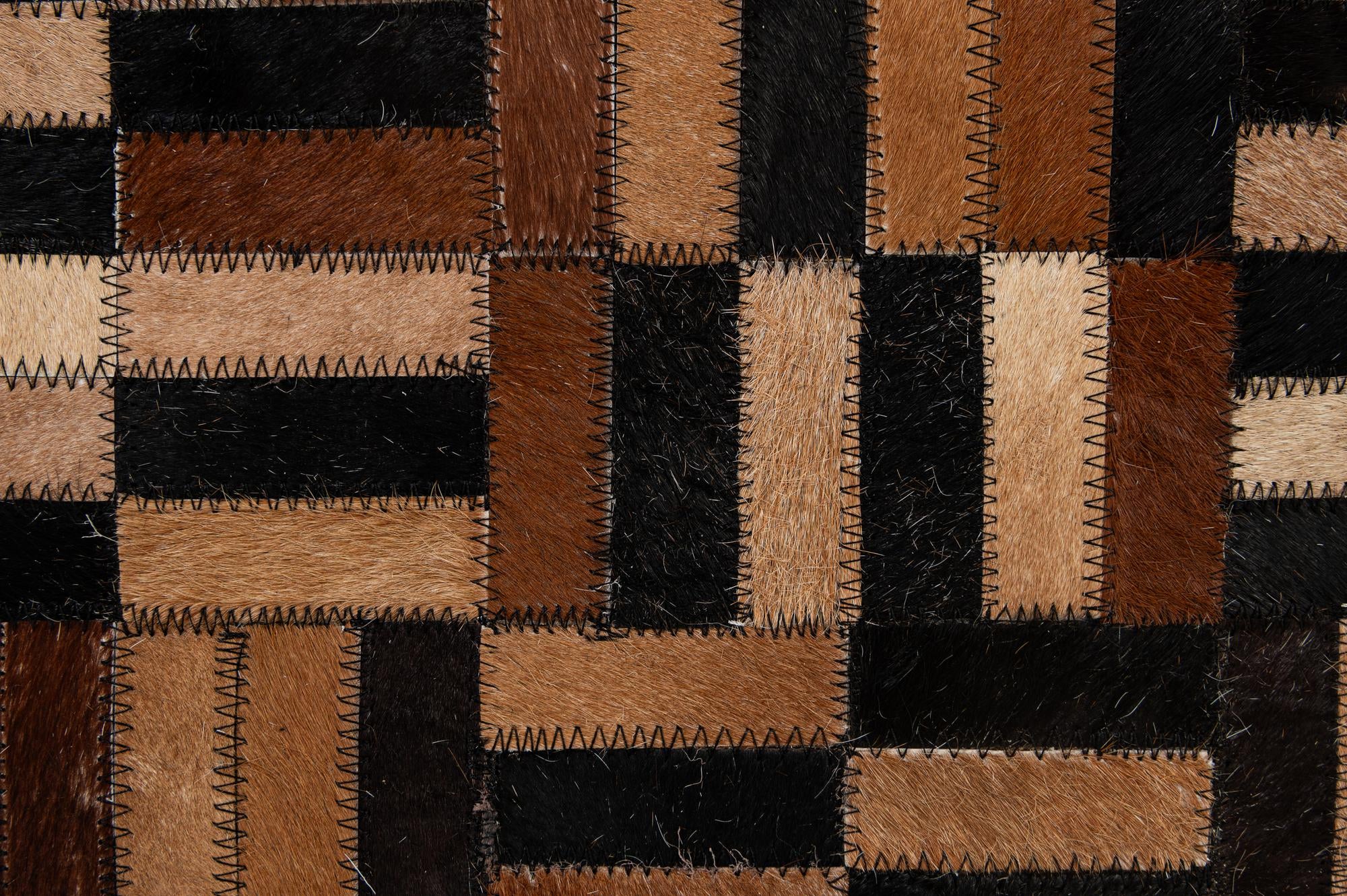 4' 11 x 8' 1 Cowhide - Patchwork Rug