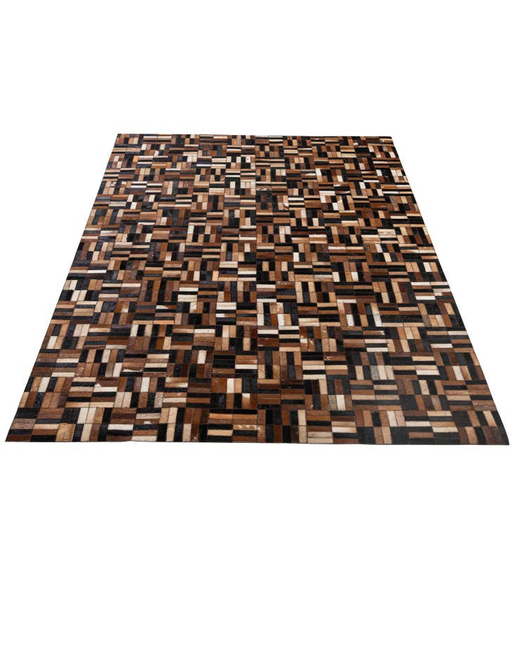 Detail image of 5' x 7' 11 Cowhide - Patchwork Rug