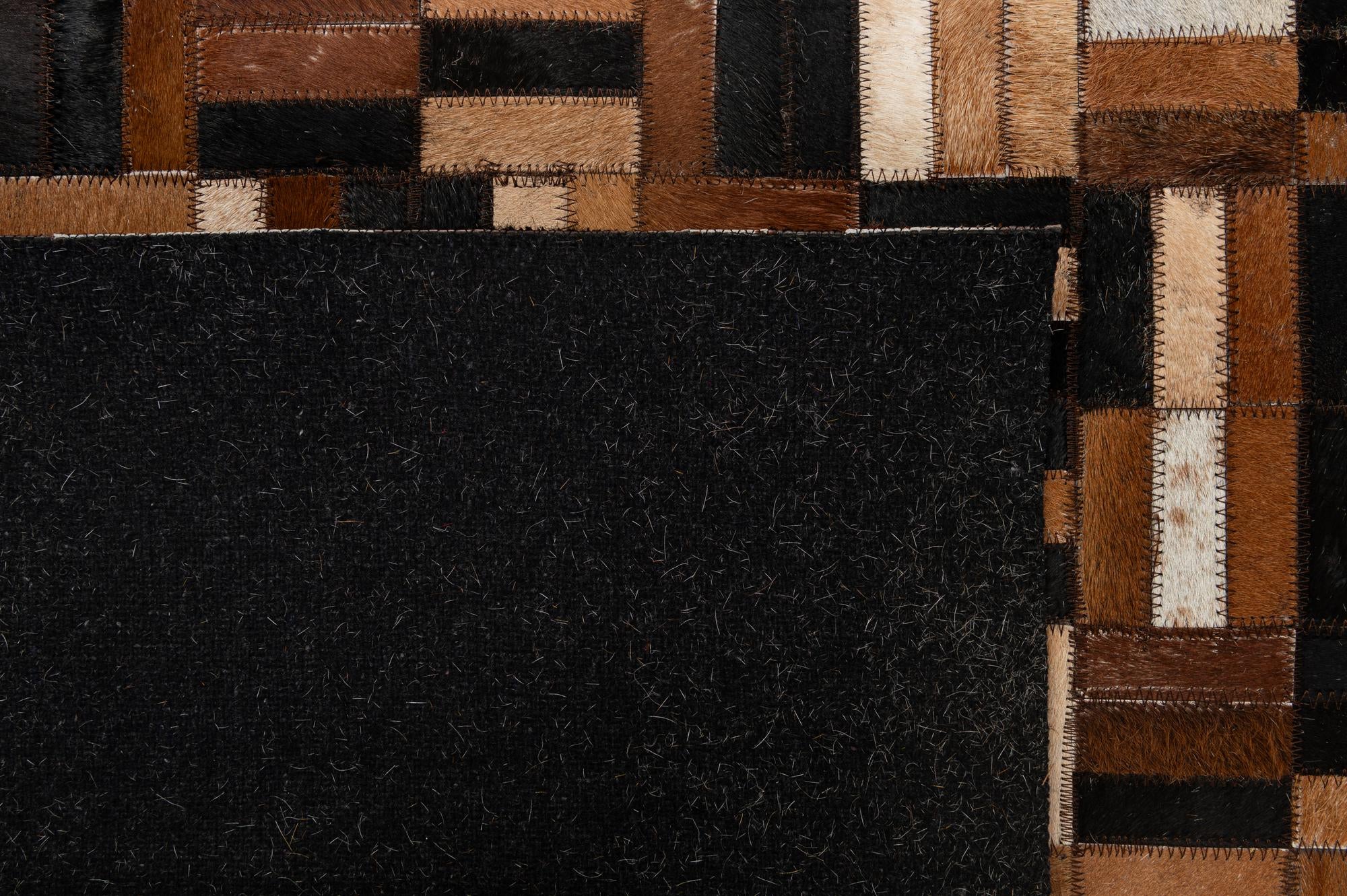 5' x 7' 11 Cowhide - Patchwork Rug