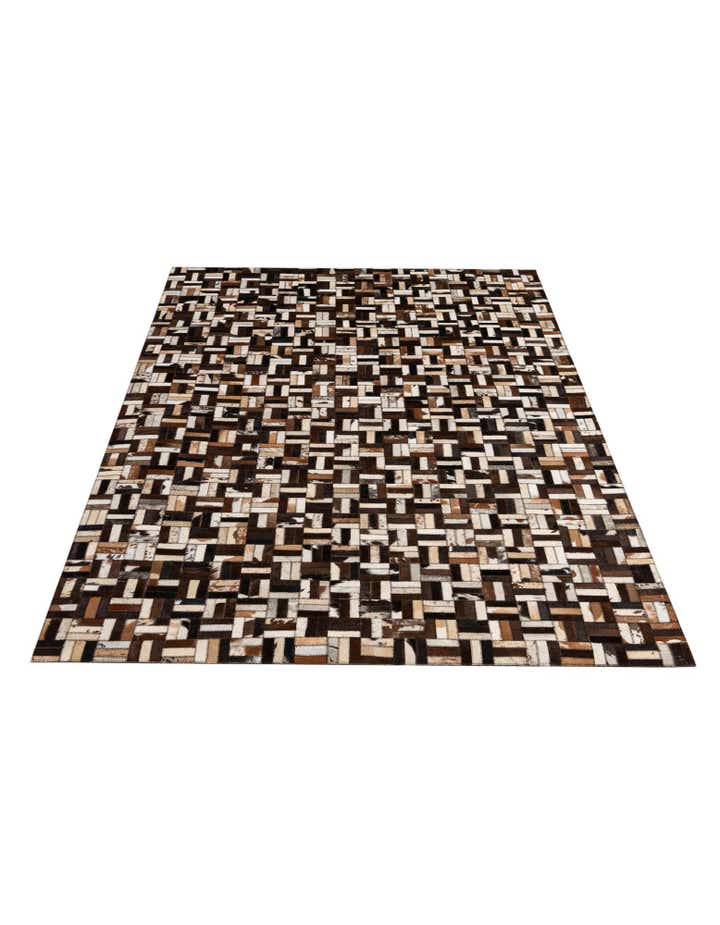 5' x 7' 10 Cowhide - Patchwork Rug