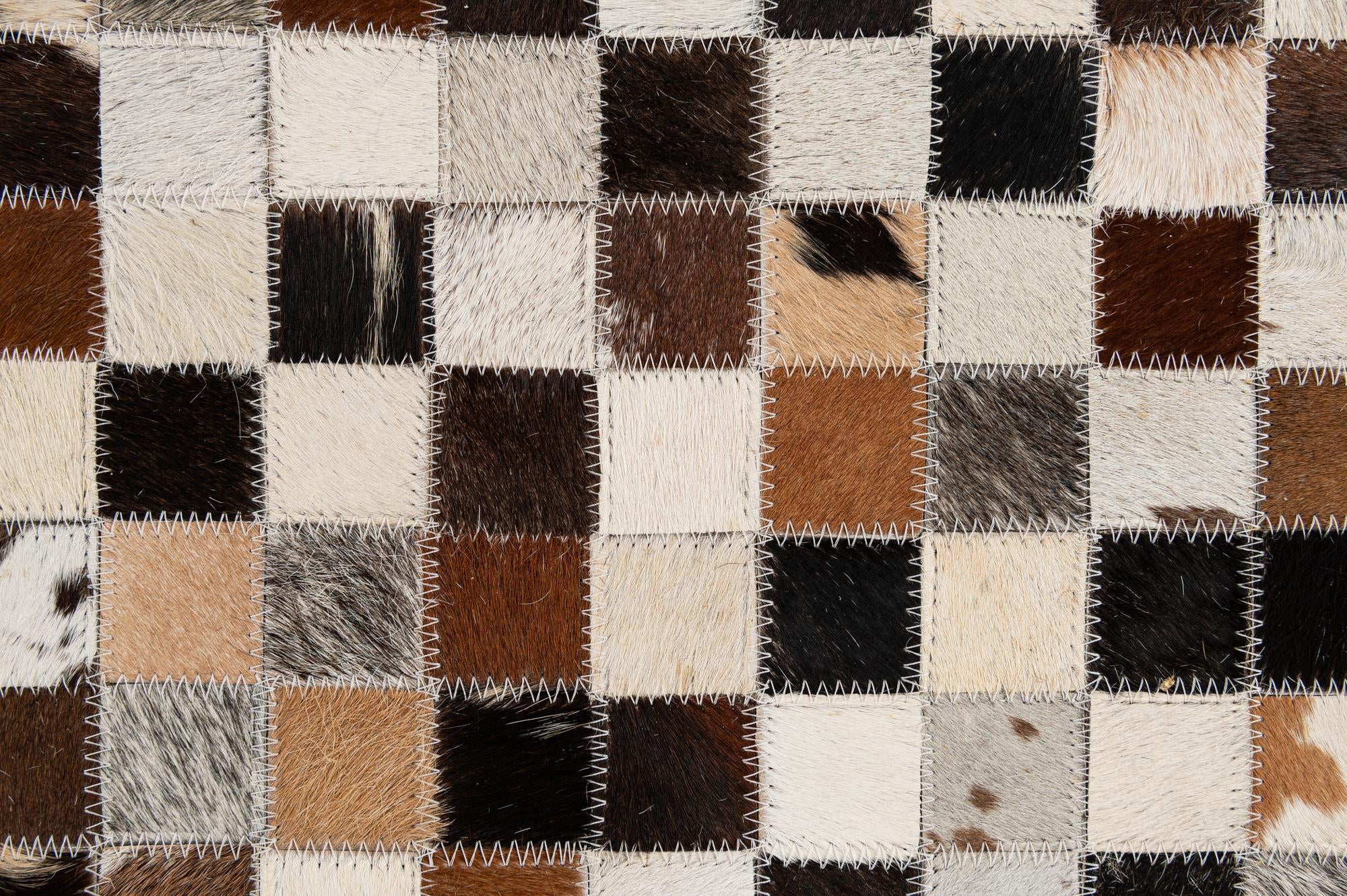 5' 1 x 7' 9 Cowhide - Patchwork Rug
