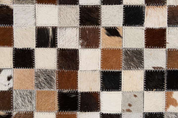 5' 1 x 7' 9 Cowhide - Patchwork Rug