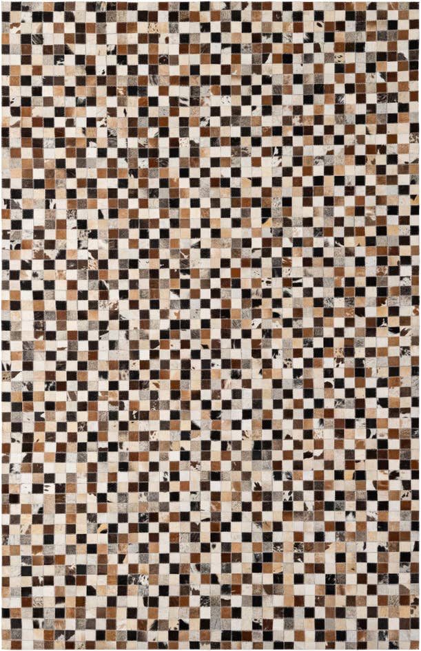 Detail image of 5' 1 x 7' 9 Cowhide - Patchwork Rug
