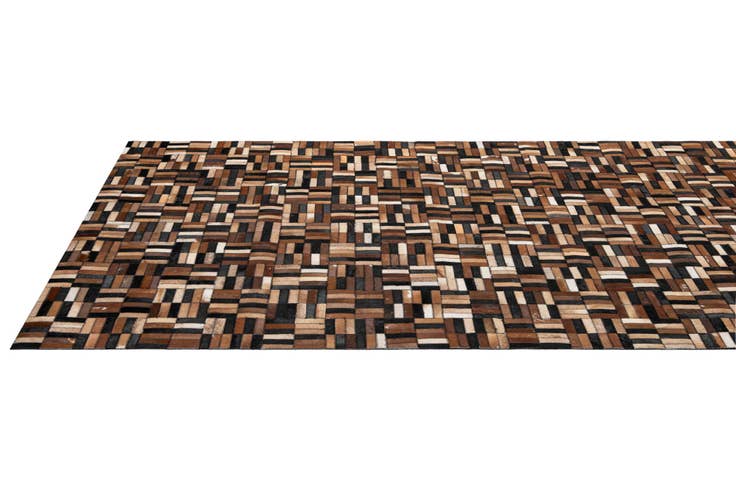 Detail image of 4' 11 x 7' 10 Cowhide - Patchwork Rug