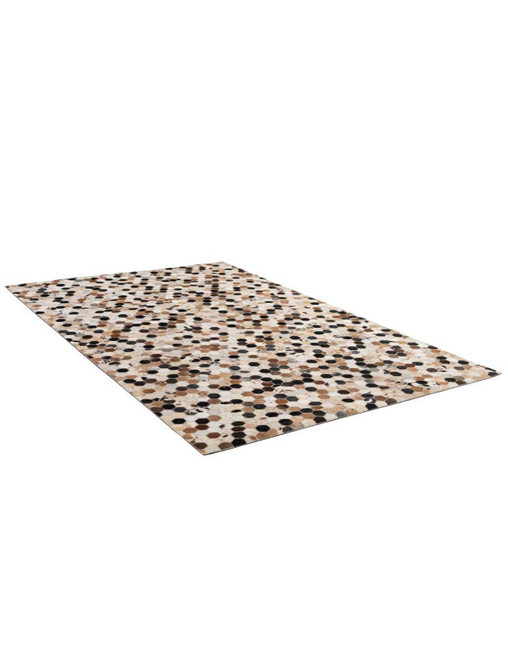 Detail image of 5' 1 x 7' 11 Cowhide - Patchwork Rug