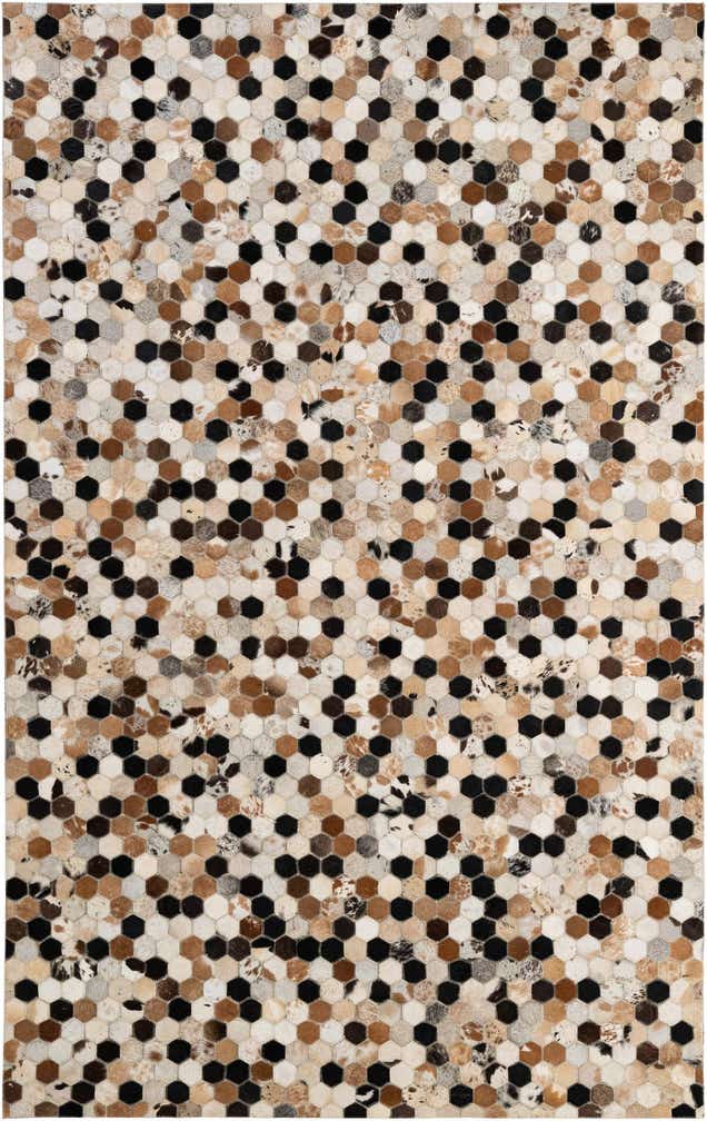 5' 1 x 7' 11 Cowhide - Patchwork Rug