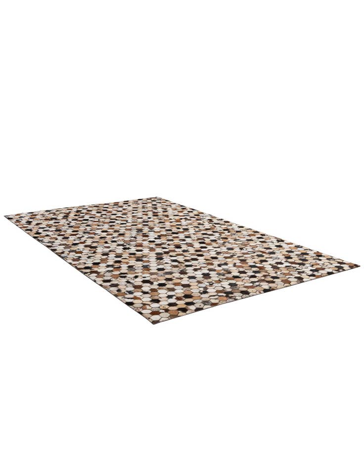 Detail image of 5' x 7' 11 Cowhide - Patchwork Rug
