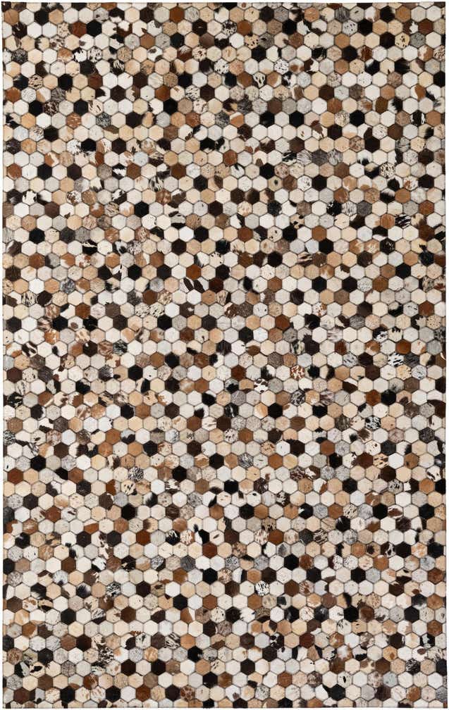 5' x 7' 11 Cowhide - Patchwork Rug
