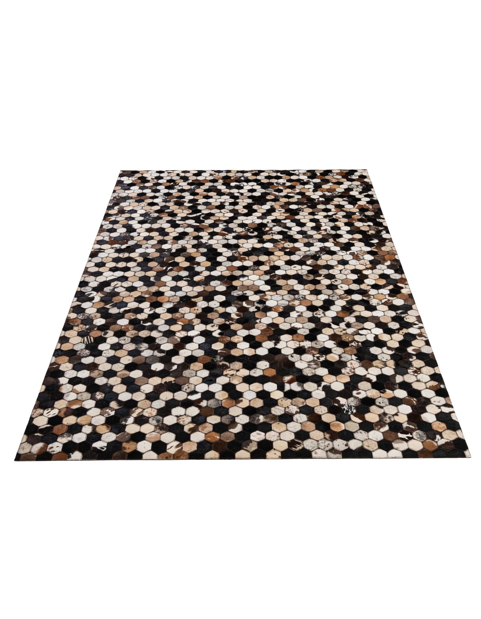 5' 1 x 8' Cowhide - Patchwork Rug