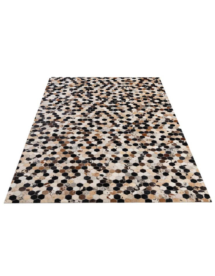 Detail image of 5' x 8' Cowhide - Patchwork Rug