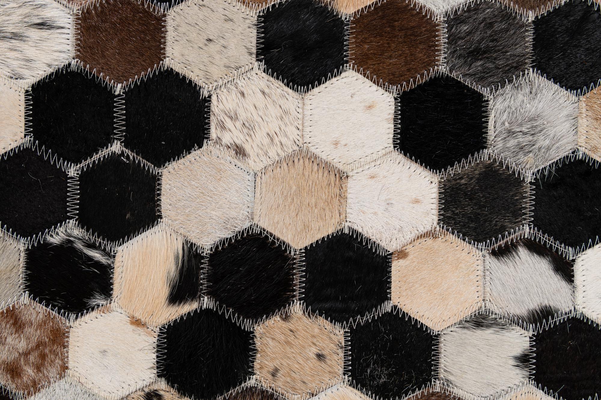 5' x 8' Cowhide - Patchwork Rug