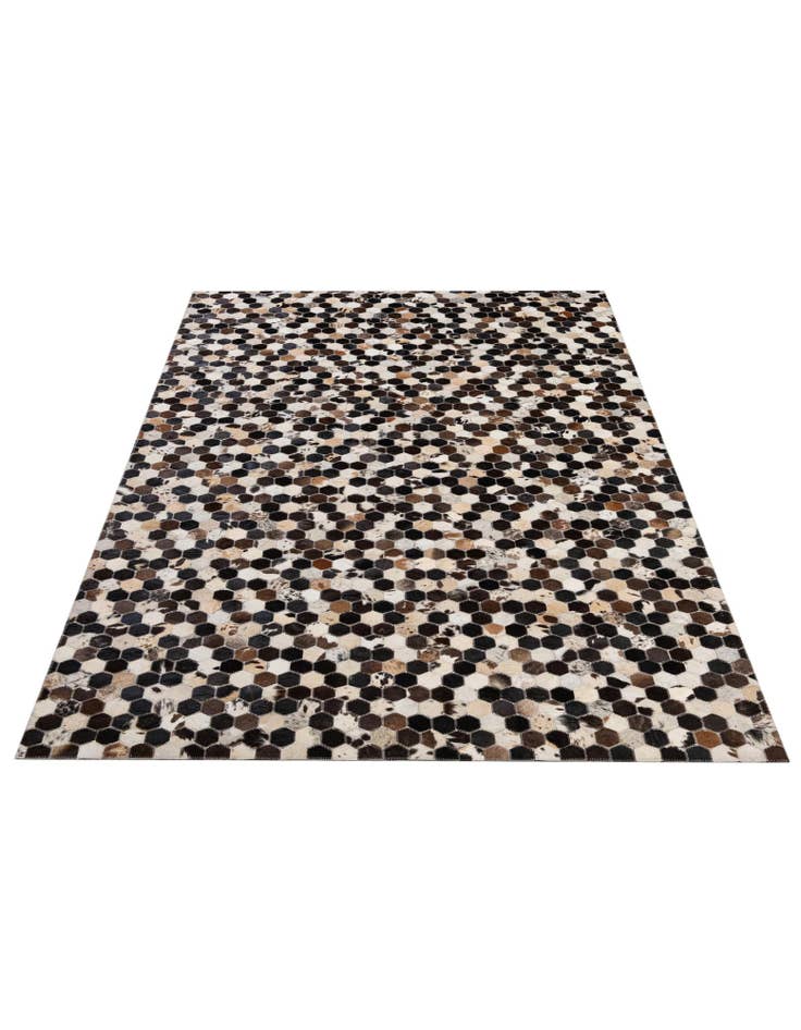 Detail image of 5' 1 x 7' 11 Cowhide - Patchwork Rug