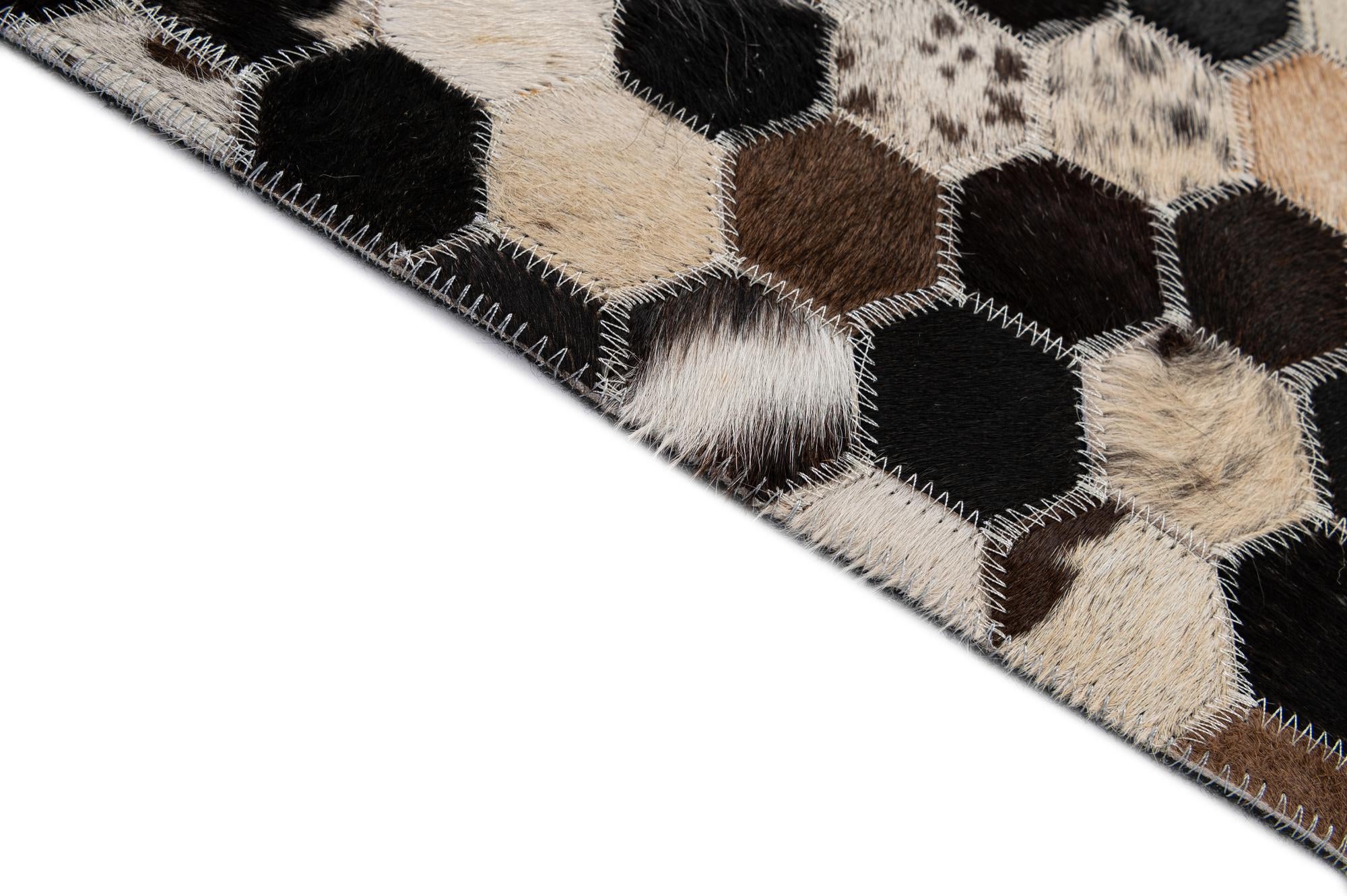 5' 1 x 7' 11 Cowhide - Patchwork Rug
