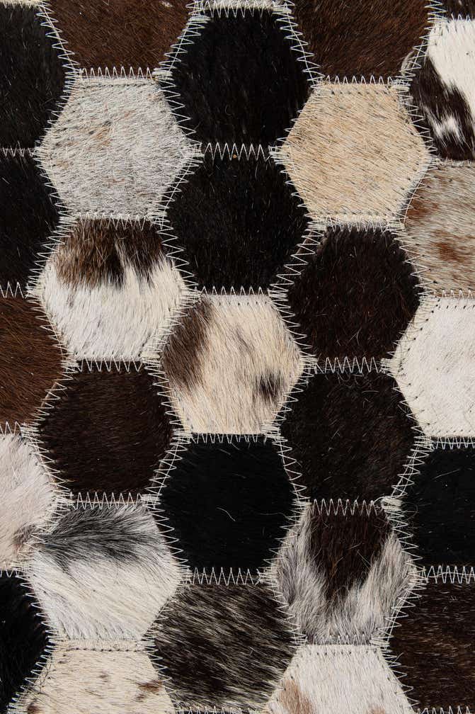 5' 1 x 7' 11 Cowhide - Patchwork Rug