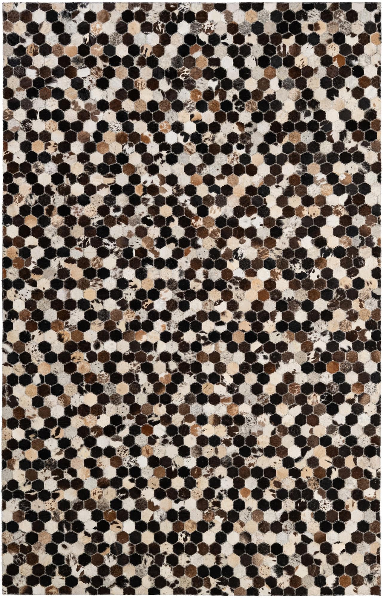 5' 1 x 7' 11 Cowhide - Patchwork Rug