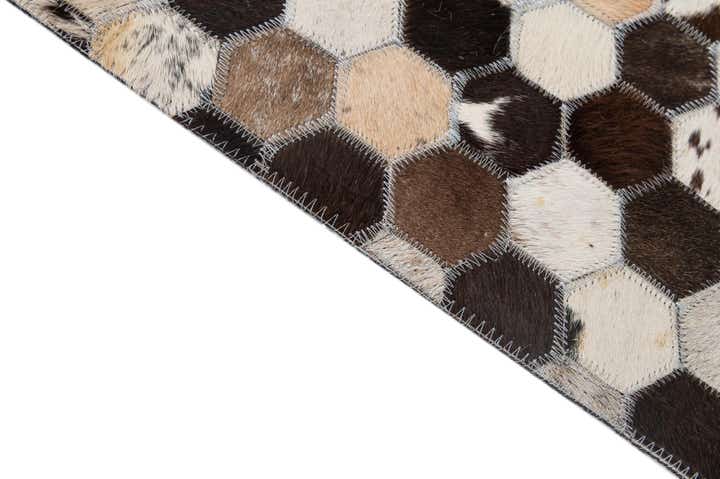 5' 1 x 8' 1 Cowhide - Patchwork Rug