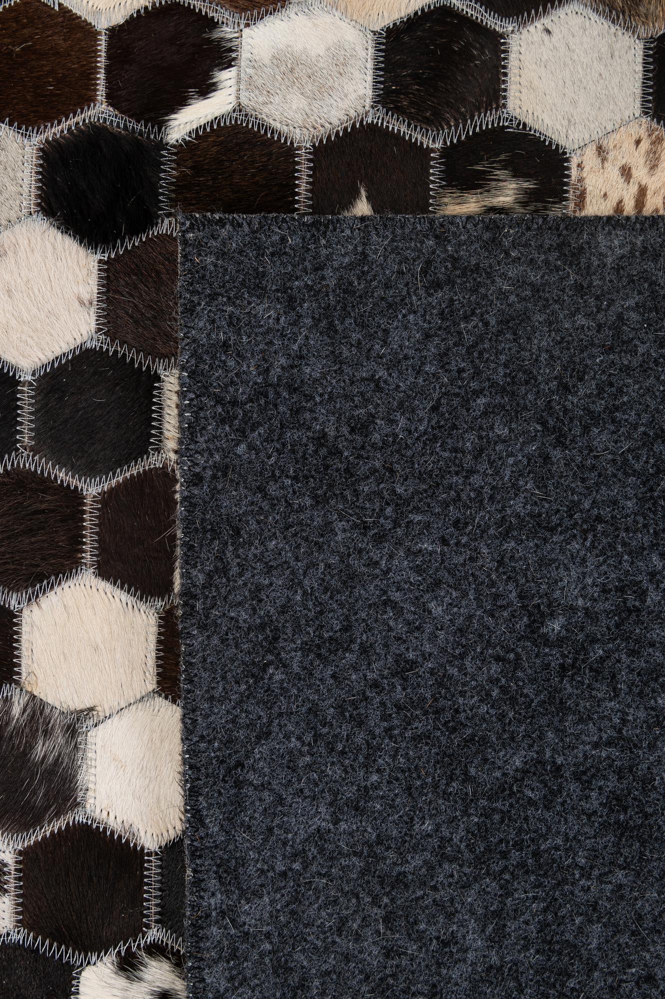 5' 1 x 8' 1 Cowhide - Patchwork Rug