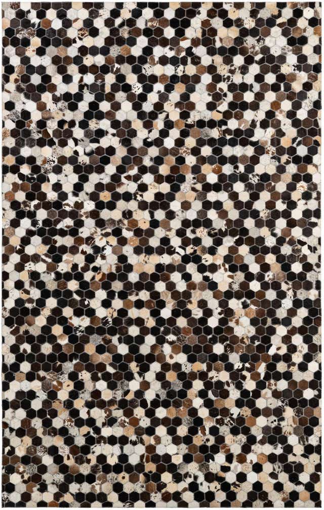5' 1 x 8' 1 Cowhide - Patchwork Rug