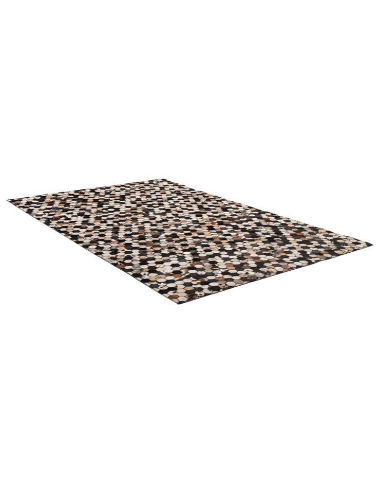 Detail image of 5' 1 x 8' 1 Cowhide - Patchwork Rug