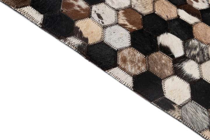 5' 1 x 8' 1 Cowhide - Patchwork Rug