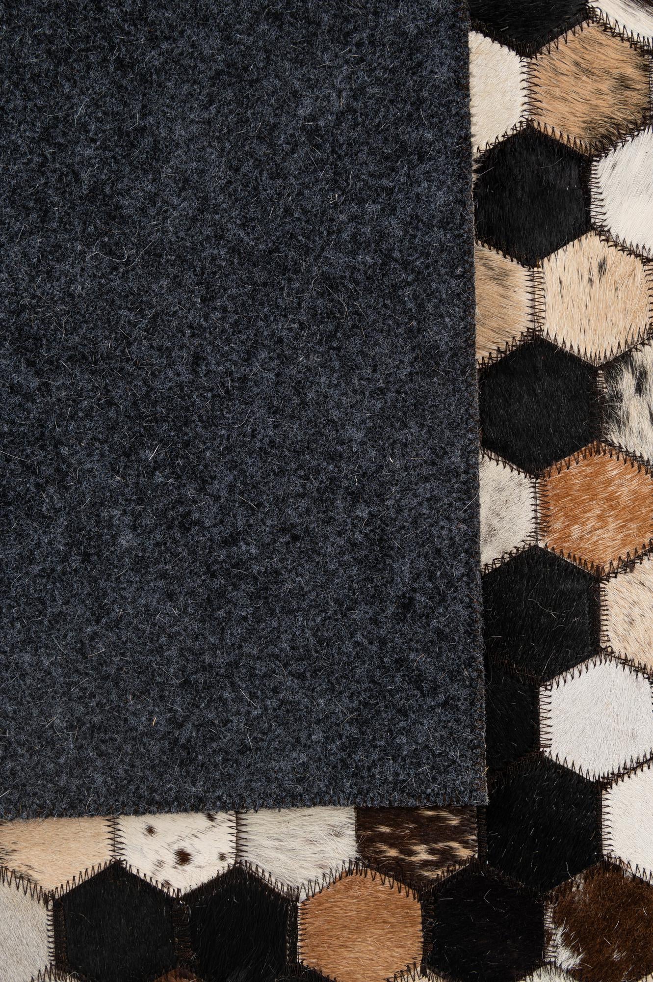 5' 1 x 8' 1 Cowhide - Patchwork Rug