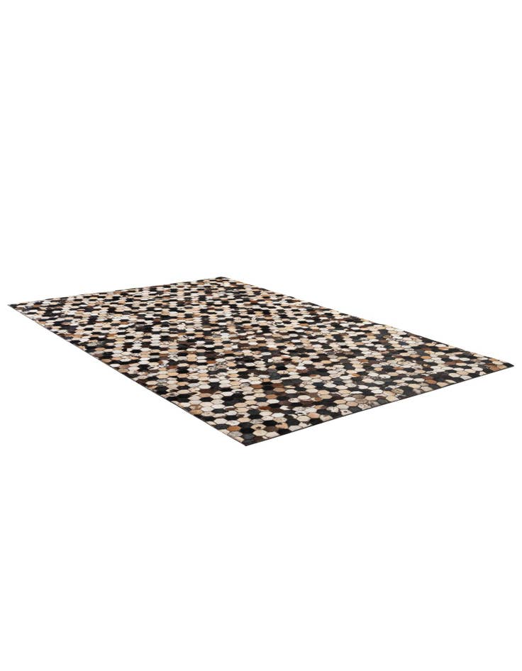 Detail image of 5' 1 x 8' Cowhide - Patchwork Rug