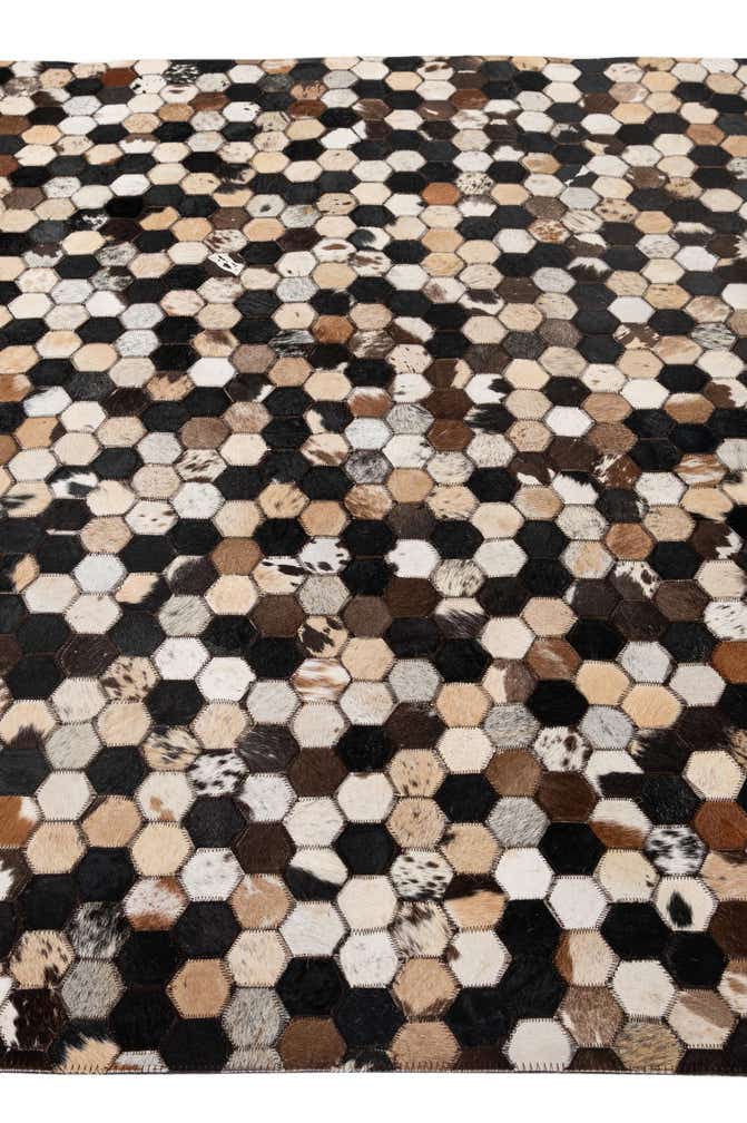 5' 1 x 8' Cowhide - Patchwork Rug