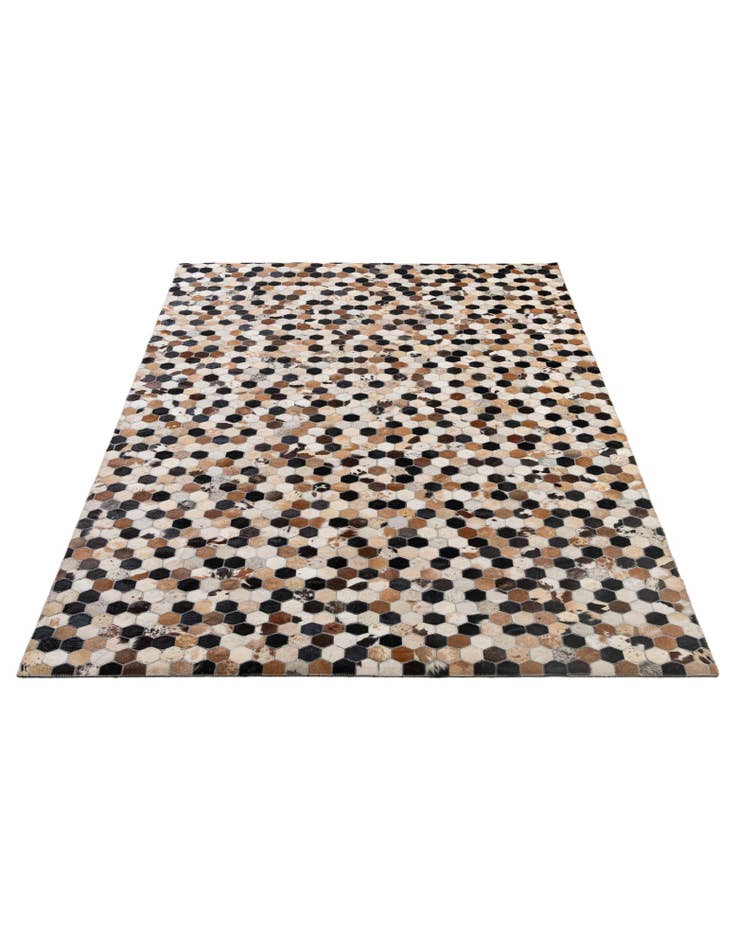 Detail image of 5' 1 x 7' 11 Cowhide - Patchwork Rug