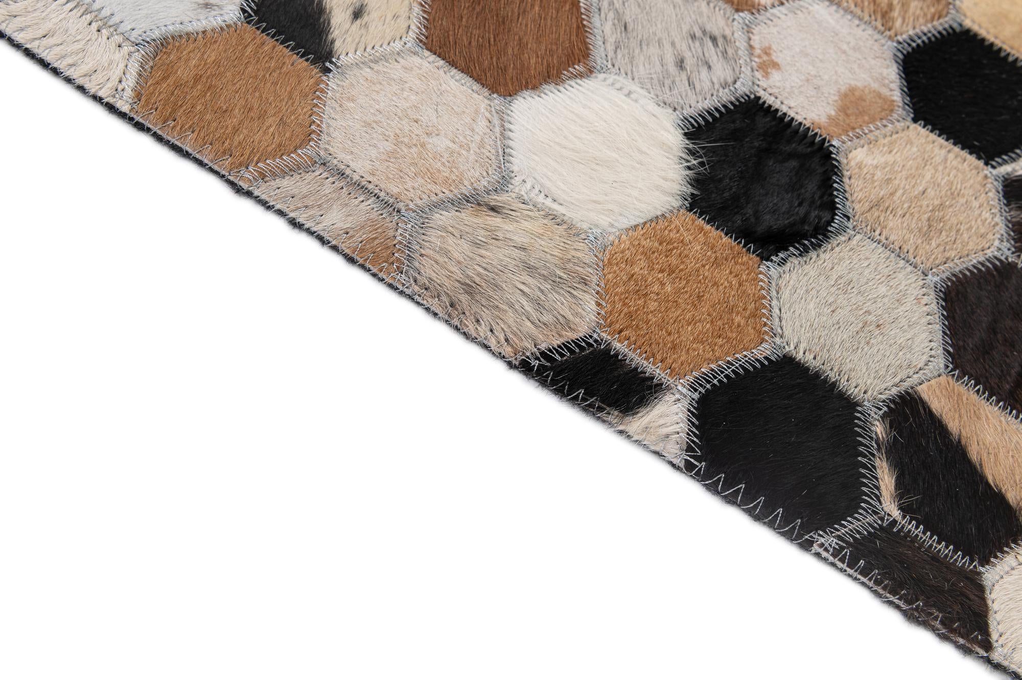 5' 1 x 7' 11 Cowhide - Patchwork Rug