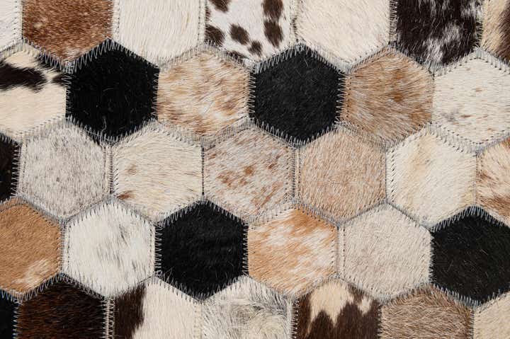 5' 1 x 7' 11 Cowhide - Patchwork Rug