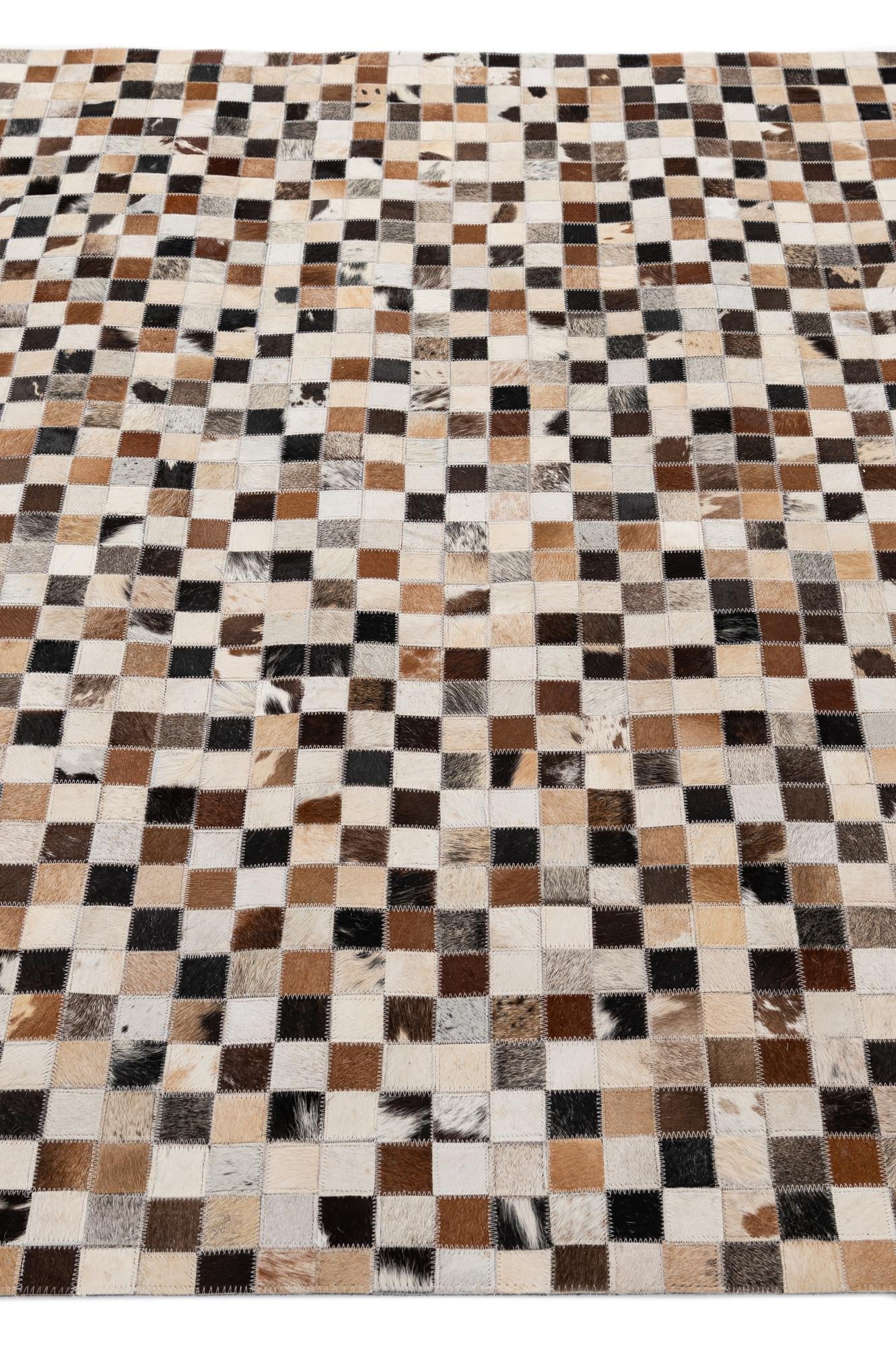 4' 11 x 7' 10 Cowhide - Patchwork Rug