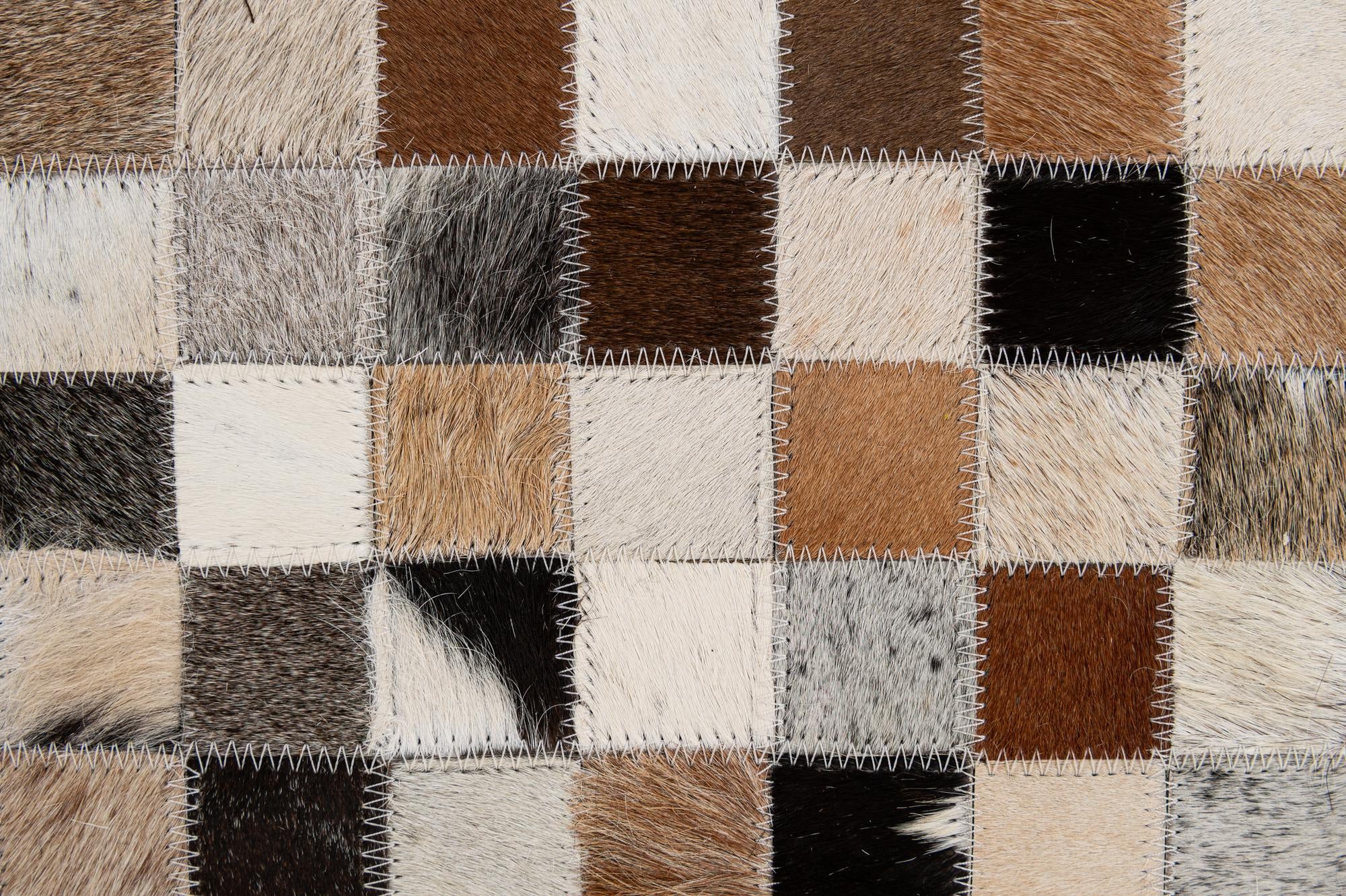 4' 11 x 7' 10 Cowhide - Patchwork Rug