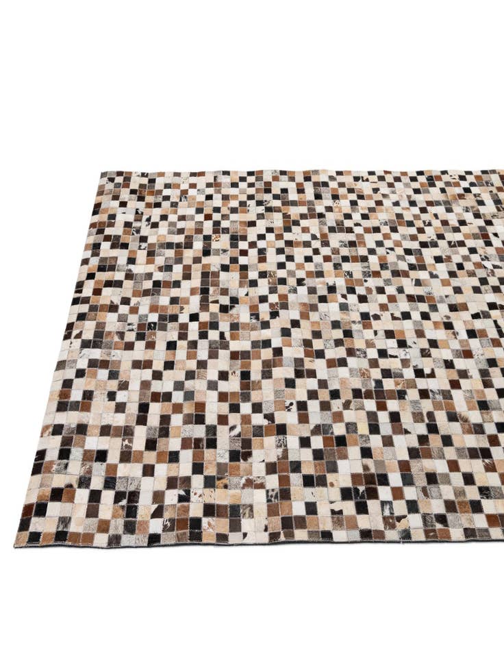 Detail image of 5' x 7' 11 Cowhide - Patchwork Rug
