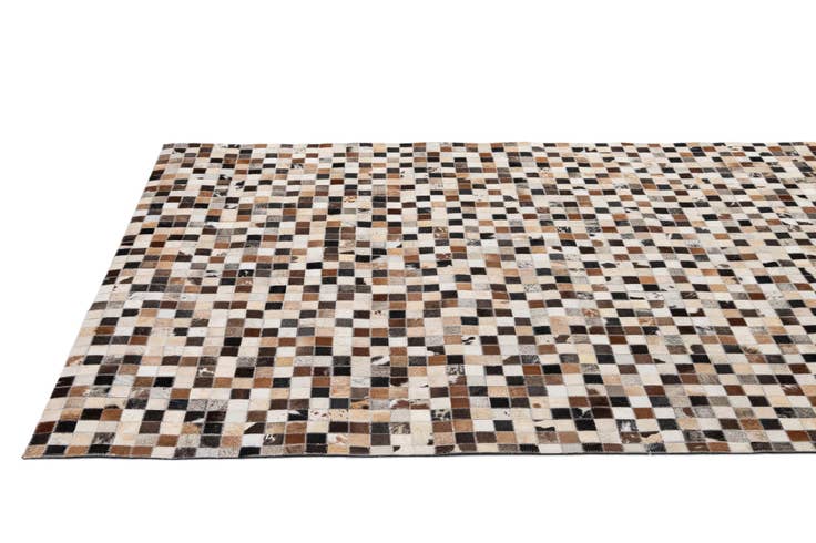 Detail image of 5' x 7' 11 Cowhide - Patchwork Rug