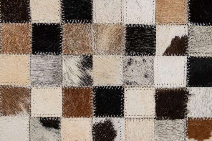 5' x 7' 11 Cowhide - Patchwork Rug