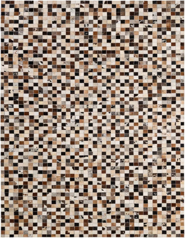 Detail image of 5' x 7' 11 Cowhide - Patchwork Rug