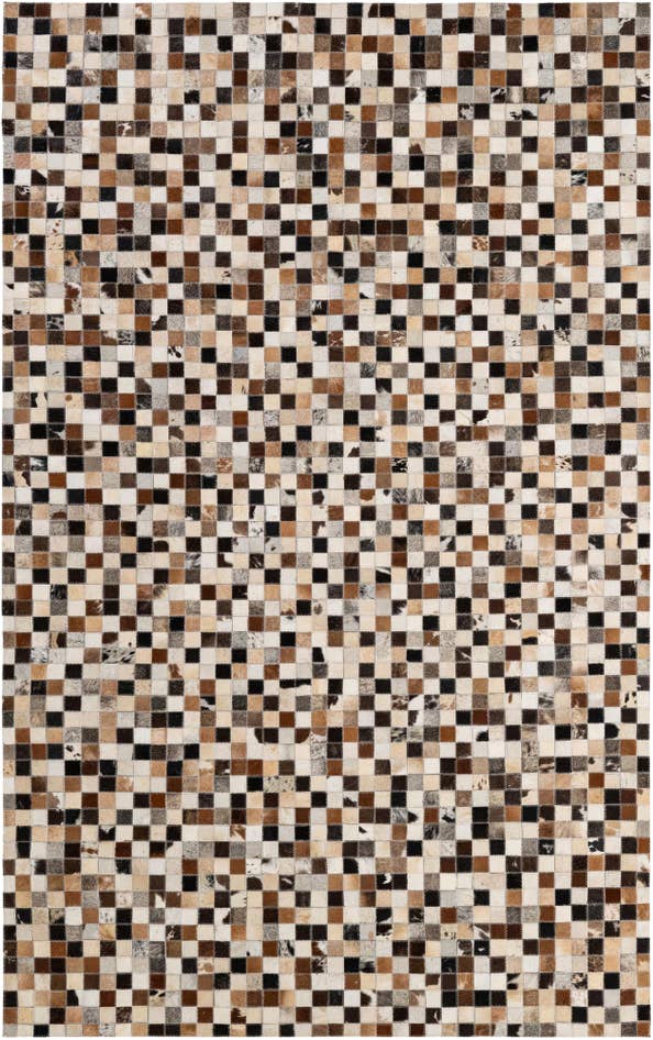 Detail image of 5' x 7' 11 Cowhide - Patchwork Rug