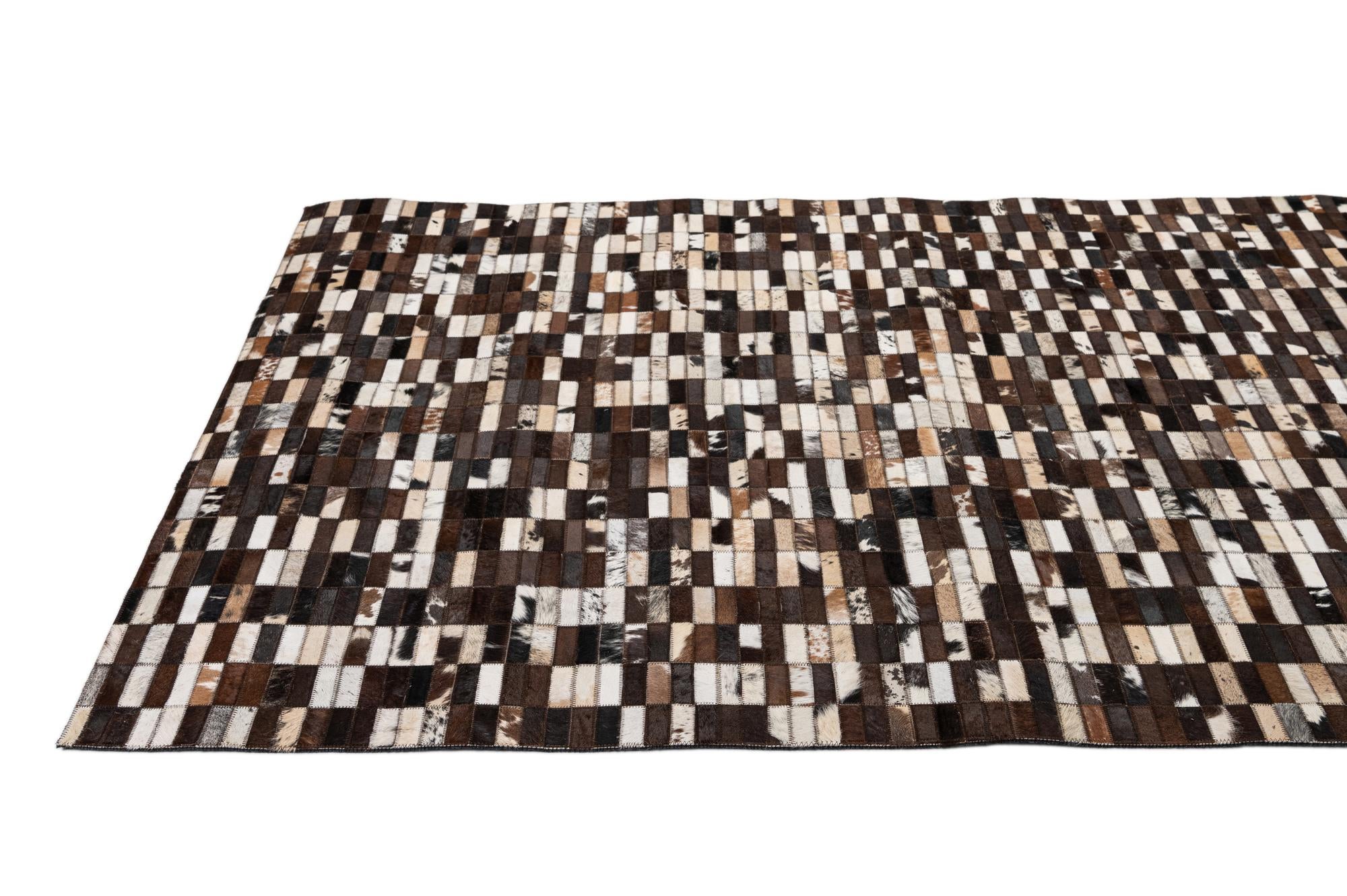 5' x 7' 11 Cowhide - Patchwork Rug