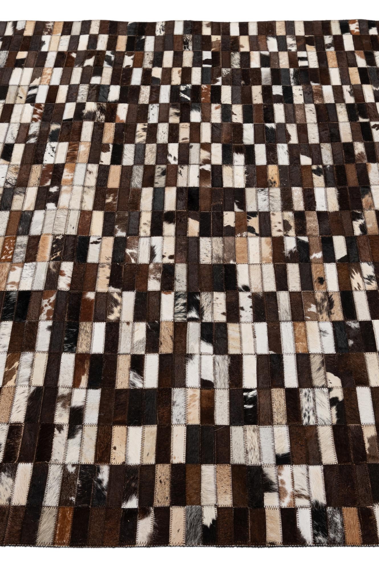 5' x 7' 11 Cowhide - Patchwork Rug