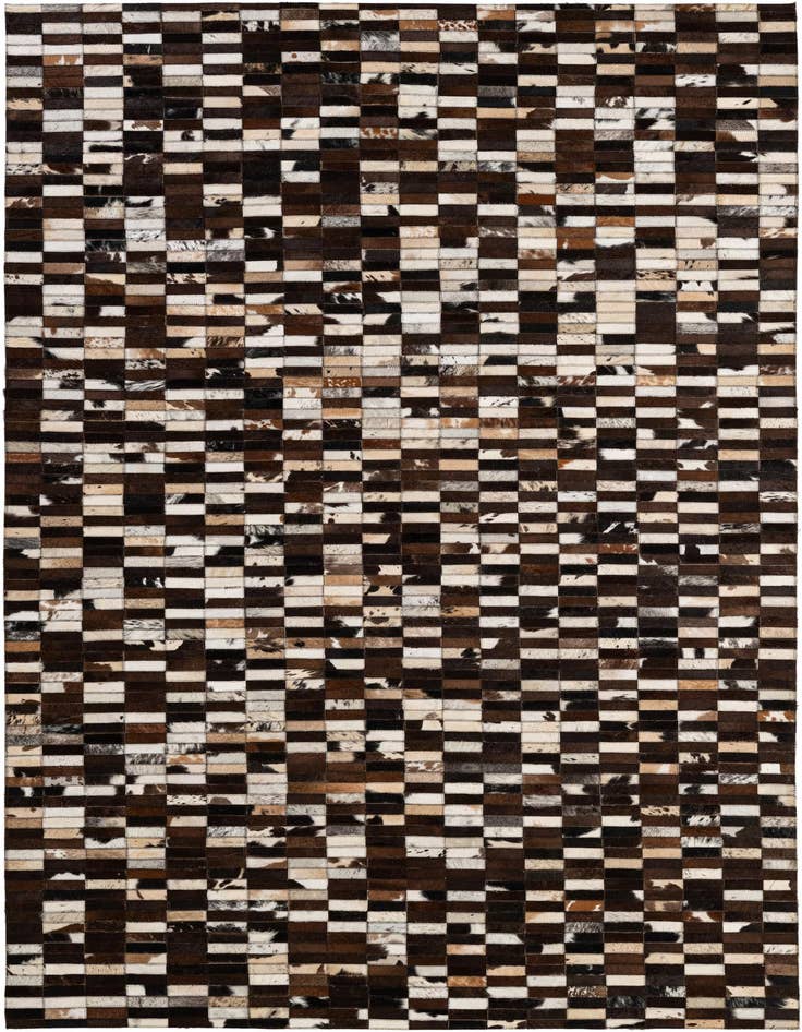 Detail image of 5' x 7' 11 Cowhide - Patchwork Rug