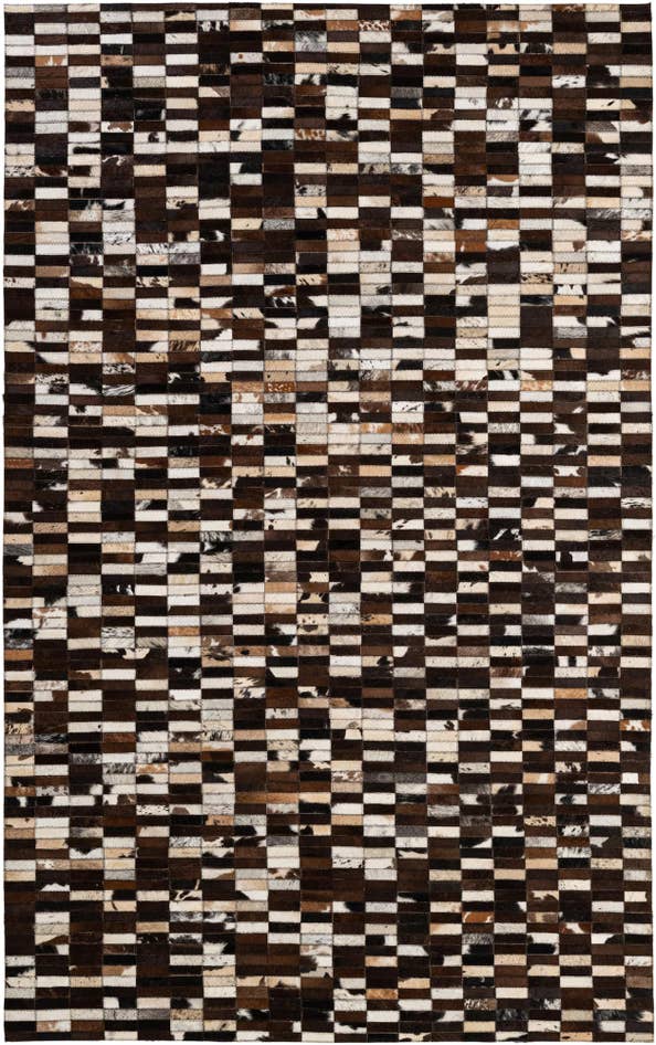 Detail image of 5' x 7' 11 Cowhide - Patchwork Rug