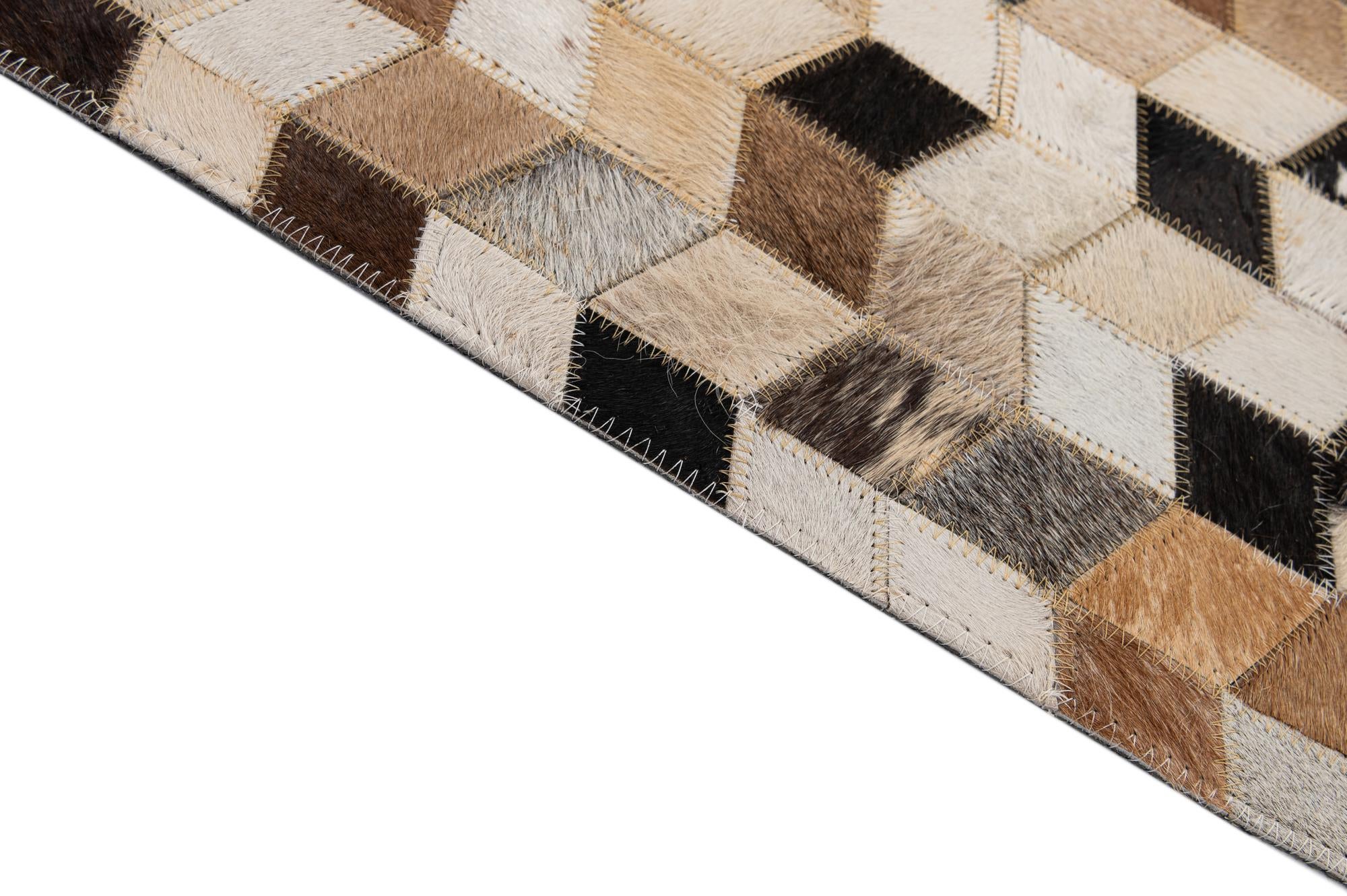5' x 7' 11 Cowhide - Patchwork Rug