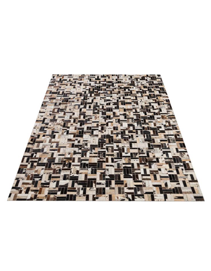 Detail image of 5' x 7' 11 Cowhide - Patchwork Rug