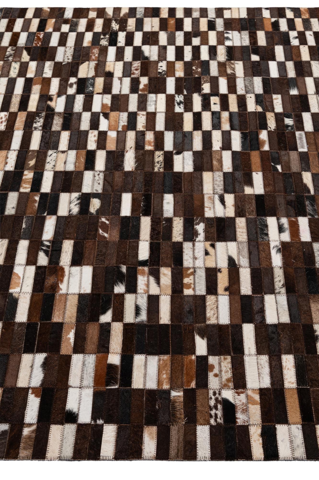 4' 11 x 8' 1 Cowhide - Patchwork Rug