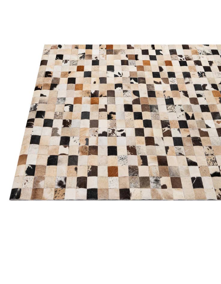 Detail image of 5' 2 x 7' 11 Cowhide - Patchwork Rug