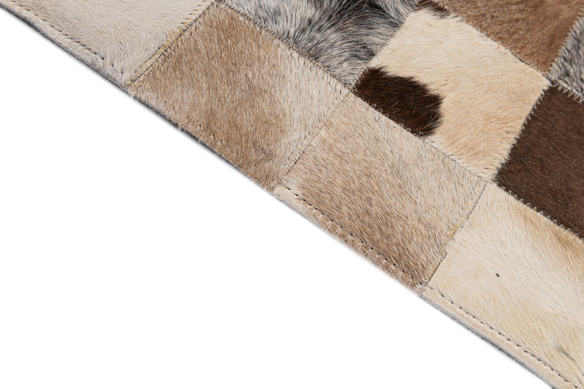 5' 2 x 7' 11 Cowhide - Patchwork Rug