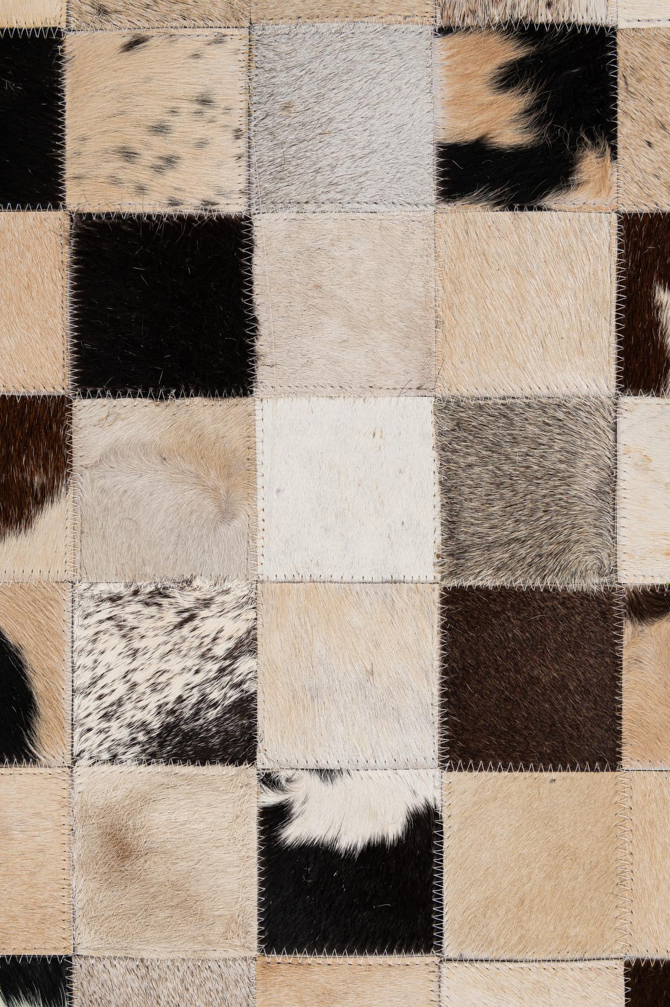 5' 2 x 7' 11 Cowhide - Patchwork Rug
