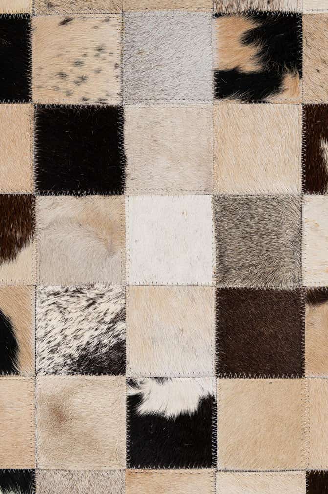 5' 2 x 7' 11 Cowhide - Patchwork Rug